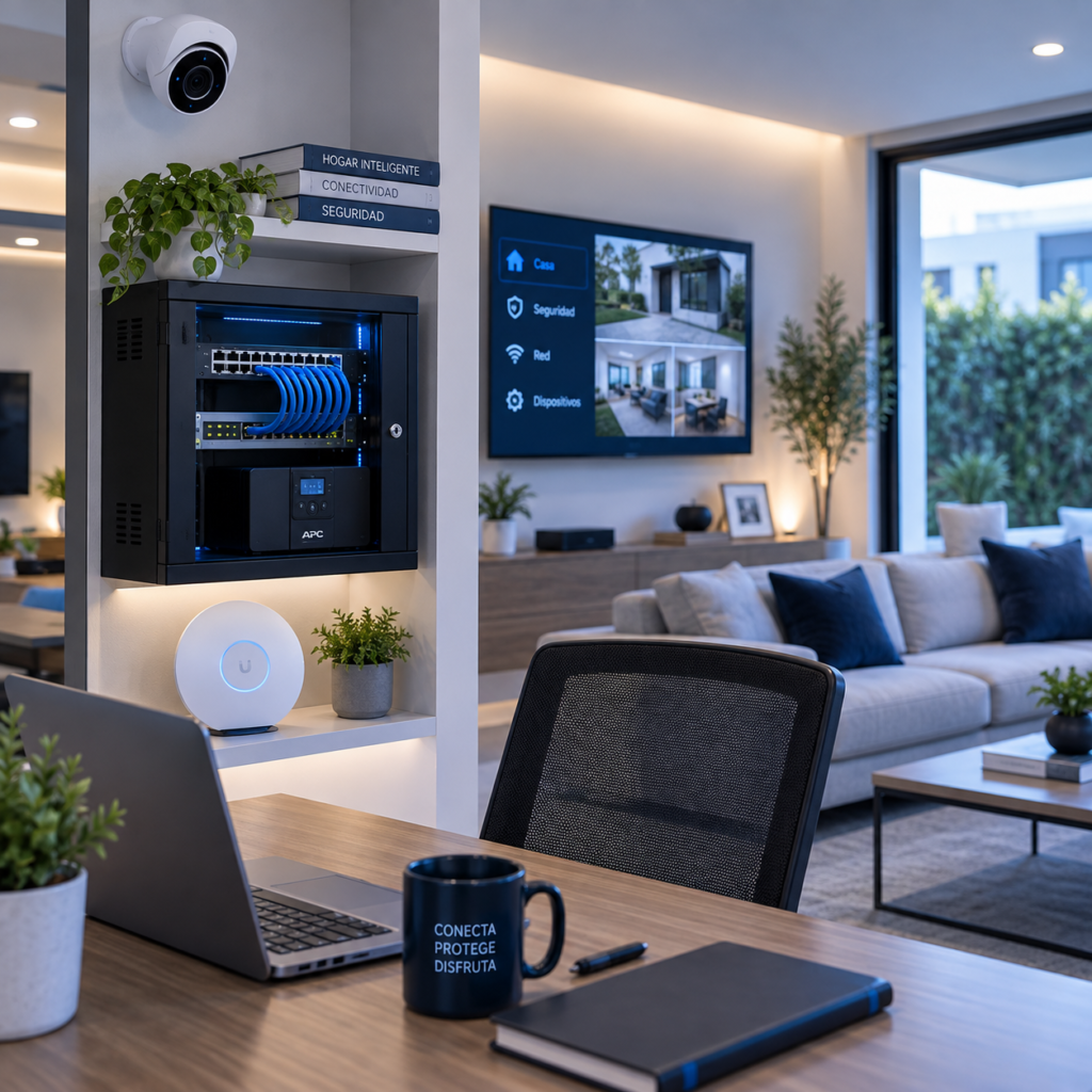 Soluciones de conectividad, Wi-Fi, videovigilancia y seguridad tecnológica para casa habitación