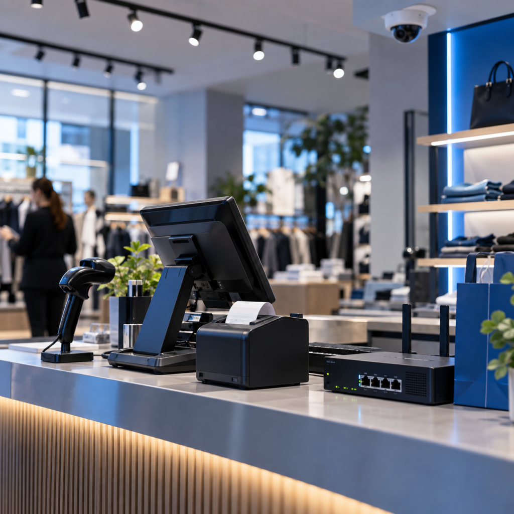 Soluciones tecnológicas para comercios y puntos de venta con POS, red, conectividad y videovigilancia