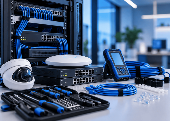 Equipo de redes, videovigilancia y diagnóstico utilizado por SERSO para soporte de infraestructura tecnológica